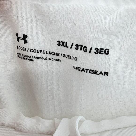 New NWT Under Armour US Women's White Lined Athletic‎ Shorts 3X 3XL - Picture 8 of 8